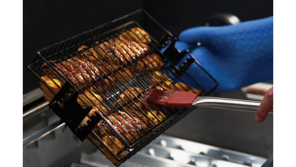 Grill Pro Deluxe Non-Stick Flat Spit Basket - Image 5