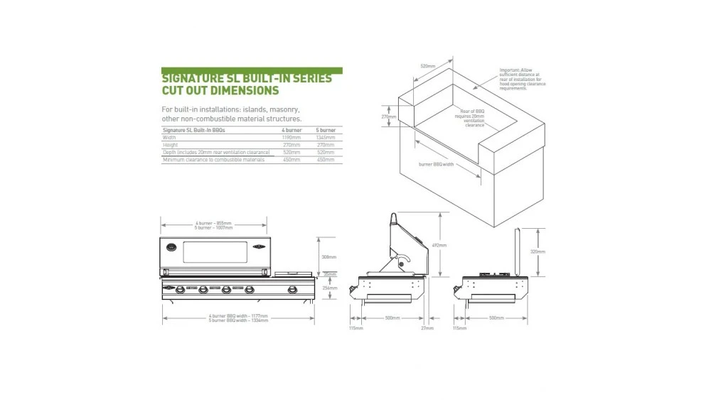 Beefeater Signature SL4000 5 Burner + 1 Built In Grill - Image 2