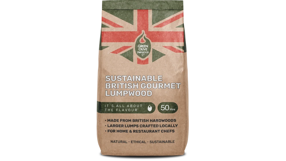 Green Olive - British Gourmet Lumpwood Charcoal - 50ltr
