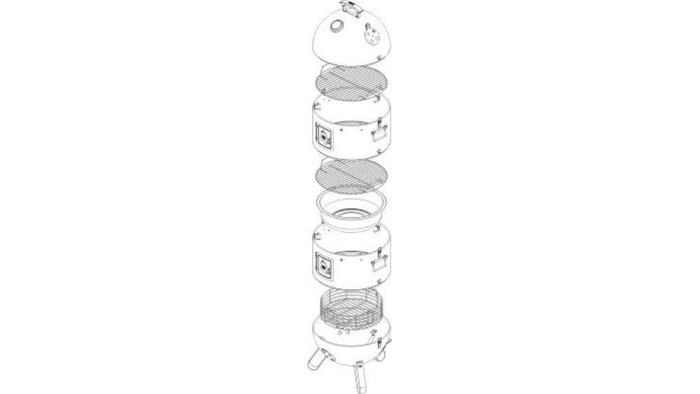 ProQ Frontier Charcoal BBQ Smoker - Image 3