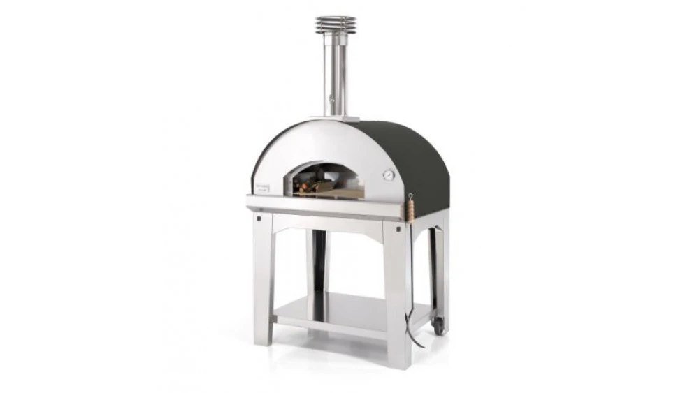Fontana - Mangiafuoco Wood Pizza Oven With Trolley - Anthracite